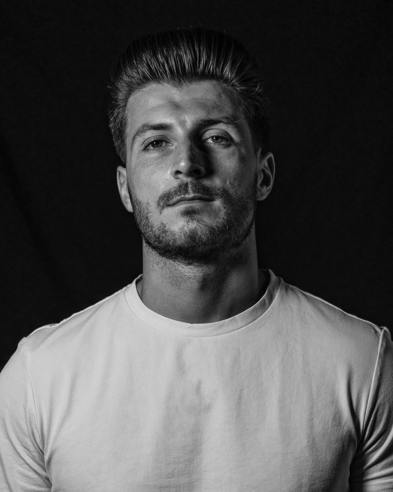 Hot towel shave result at The Blind Stag Barber