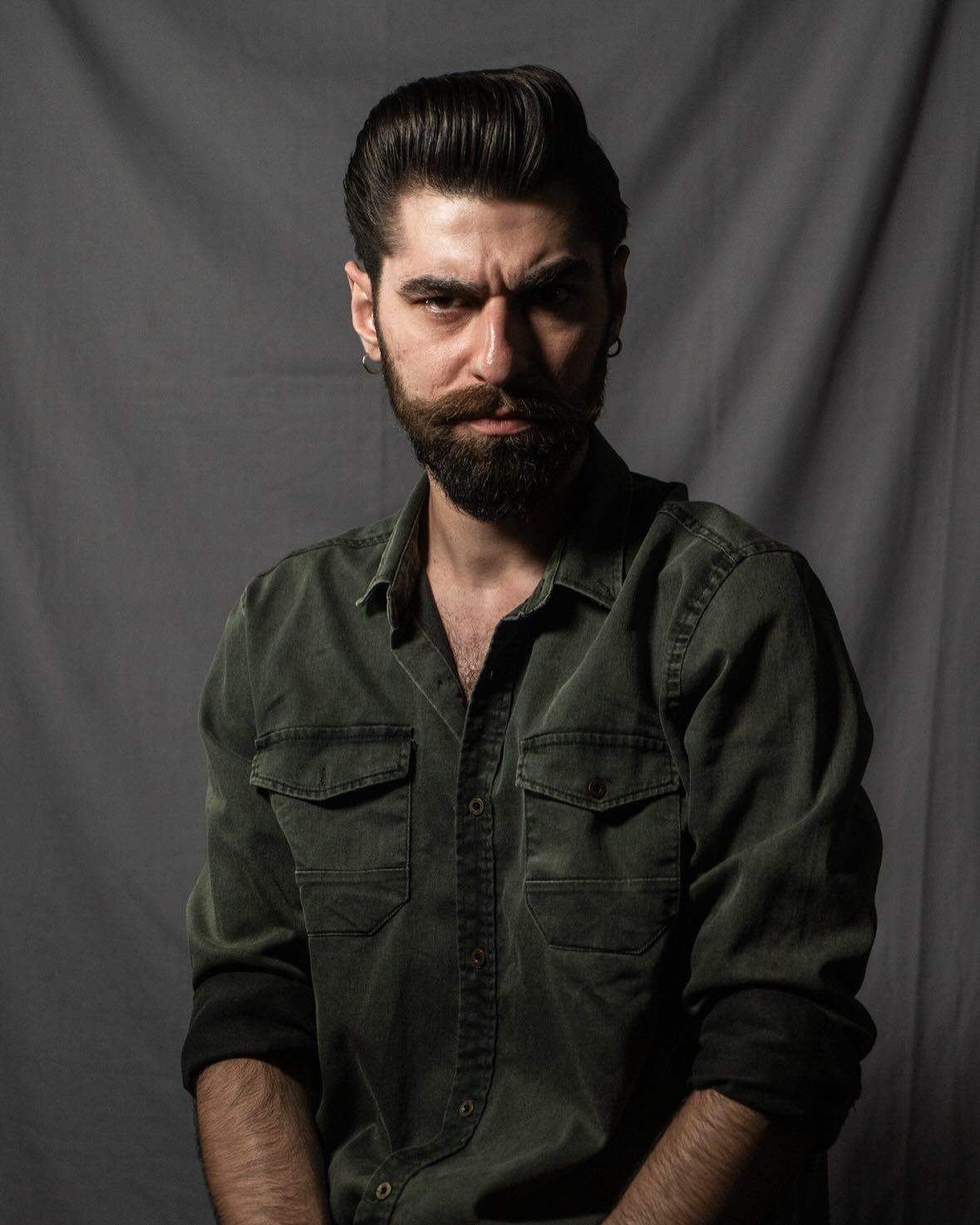 Beard trim finish at The Blind Stag Barber