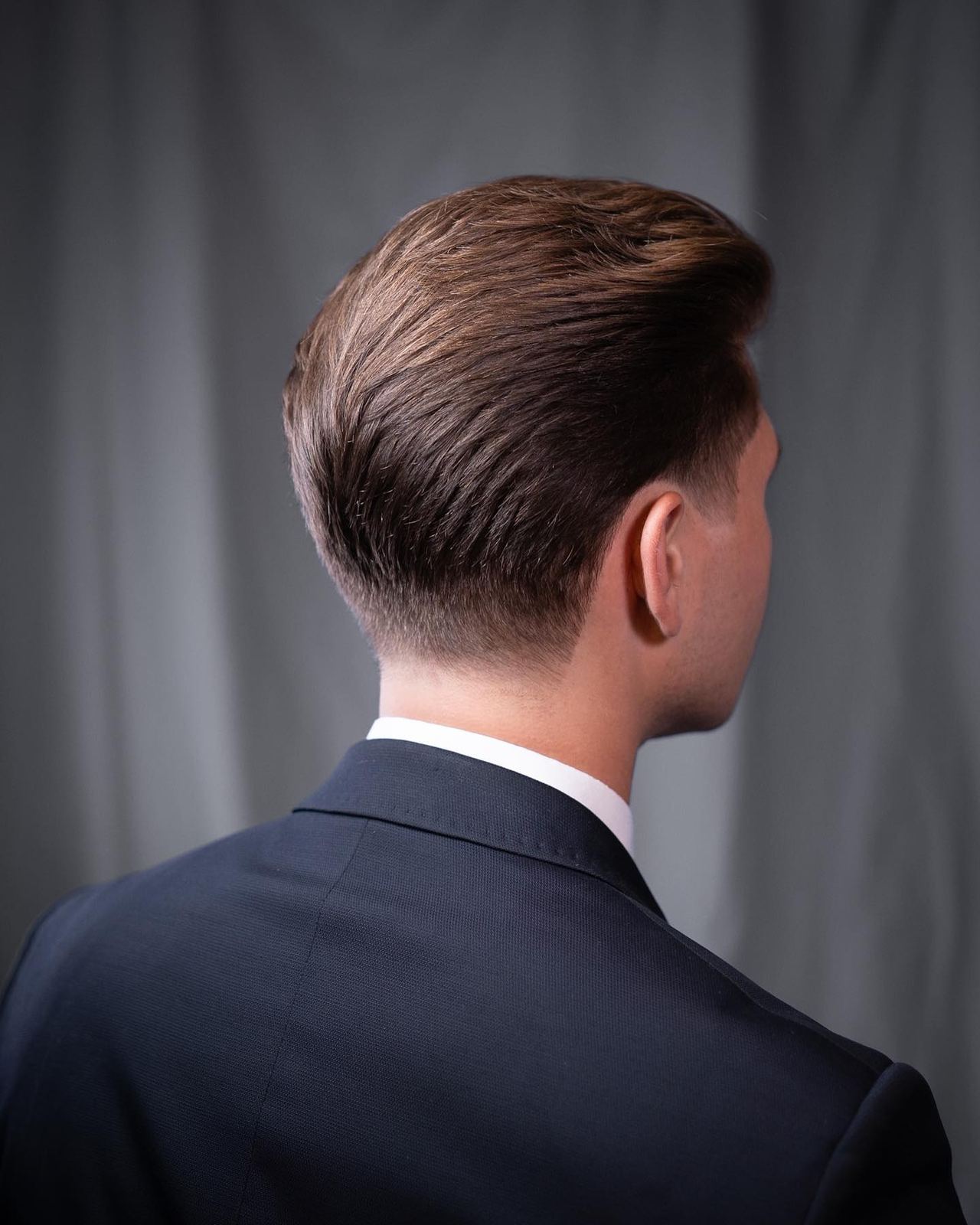 Skin fade haircut detail at The Blind Stag Barber